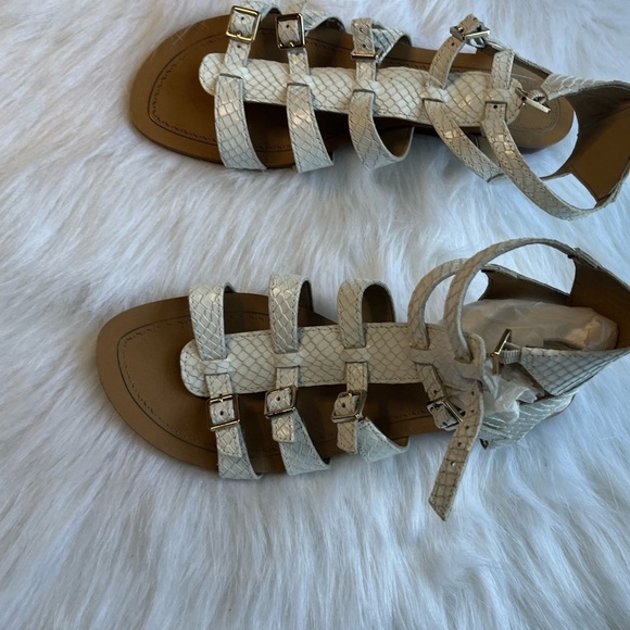 Antonio Melani Fea Gladiator White Sandal in St. Tropez Size 8 - Picture 4 of 8